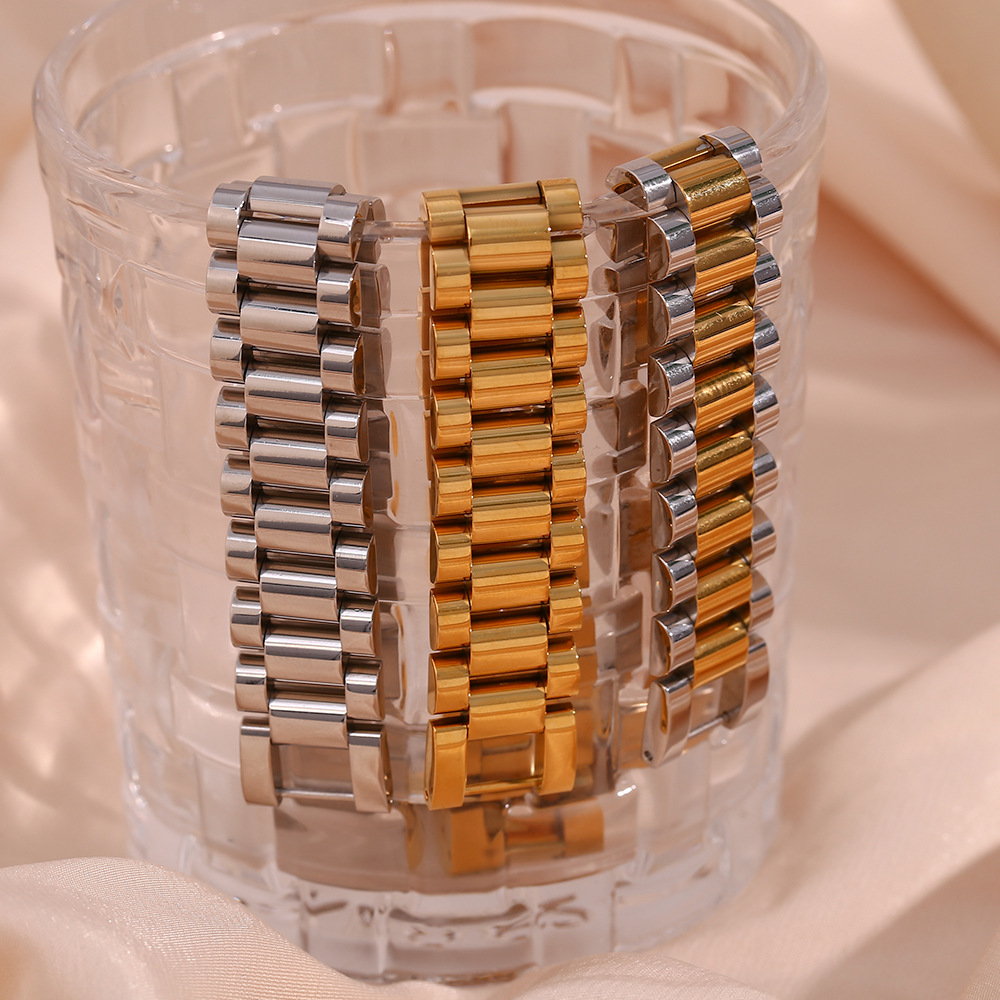 Fashion Geometric Stainless Steel Plating Bracelets 1 Piece