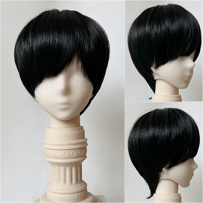 Yale Bjd Wig Blank High-Temperature Fiber Short Hair Wig for Three-Quarter and Four-Quarter Dolls