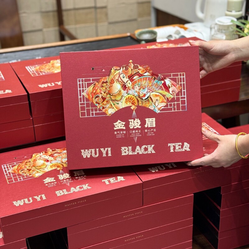 Wuyishan Black Tea Jinjunmei Tea Gift Box Set with Honey Fragrance