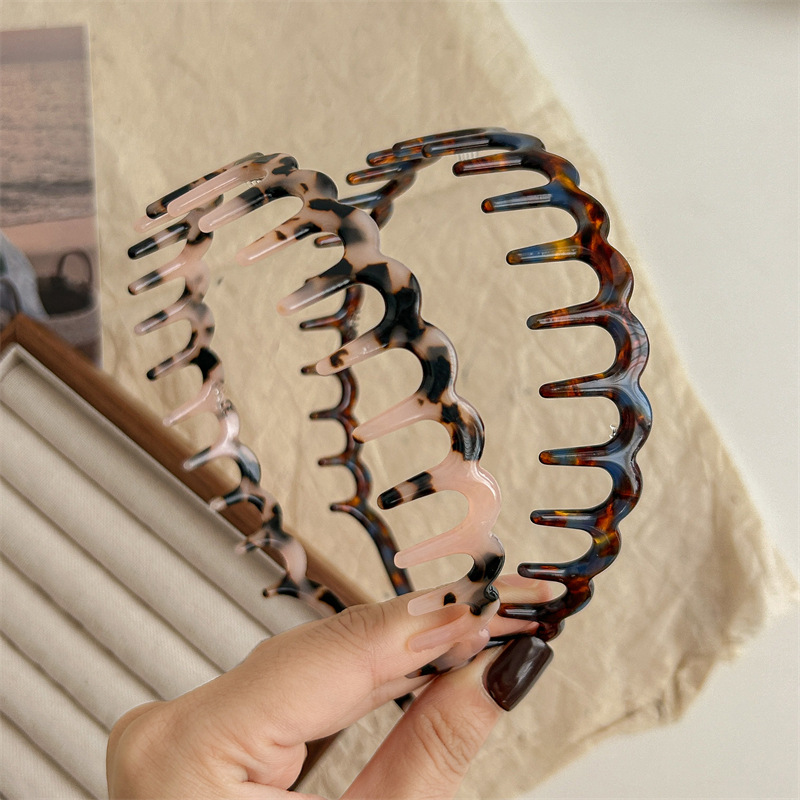 Acetic acid face mask for short hair during transition period, headband for women with bangs, stray hair clip, high forehead wave sports hair clip hair hole