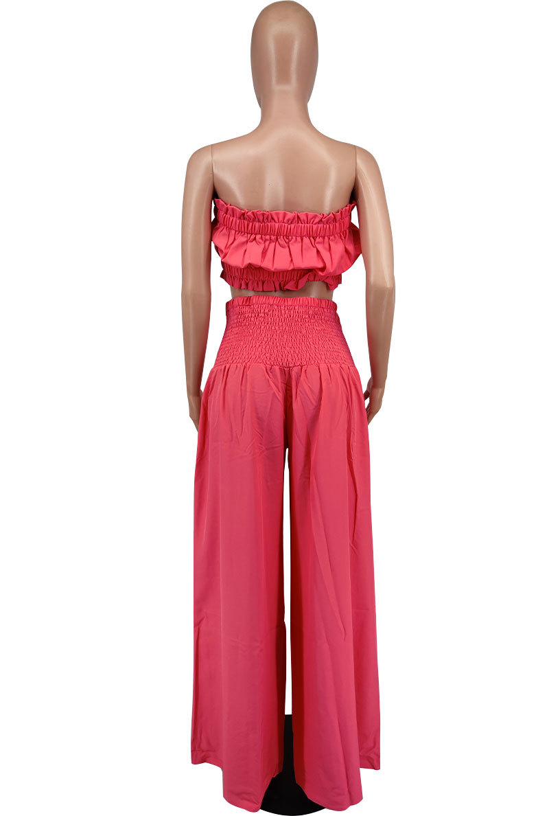 Sexy Style Street Women's Sexy Solid Color 4-Way Stretch Fabric Polyester Pant Co-ord Set Pants Sets