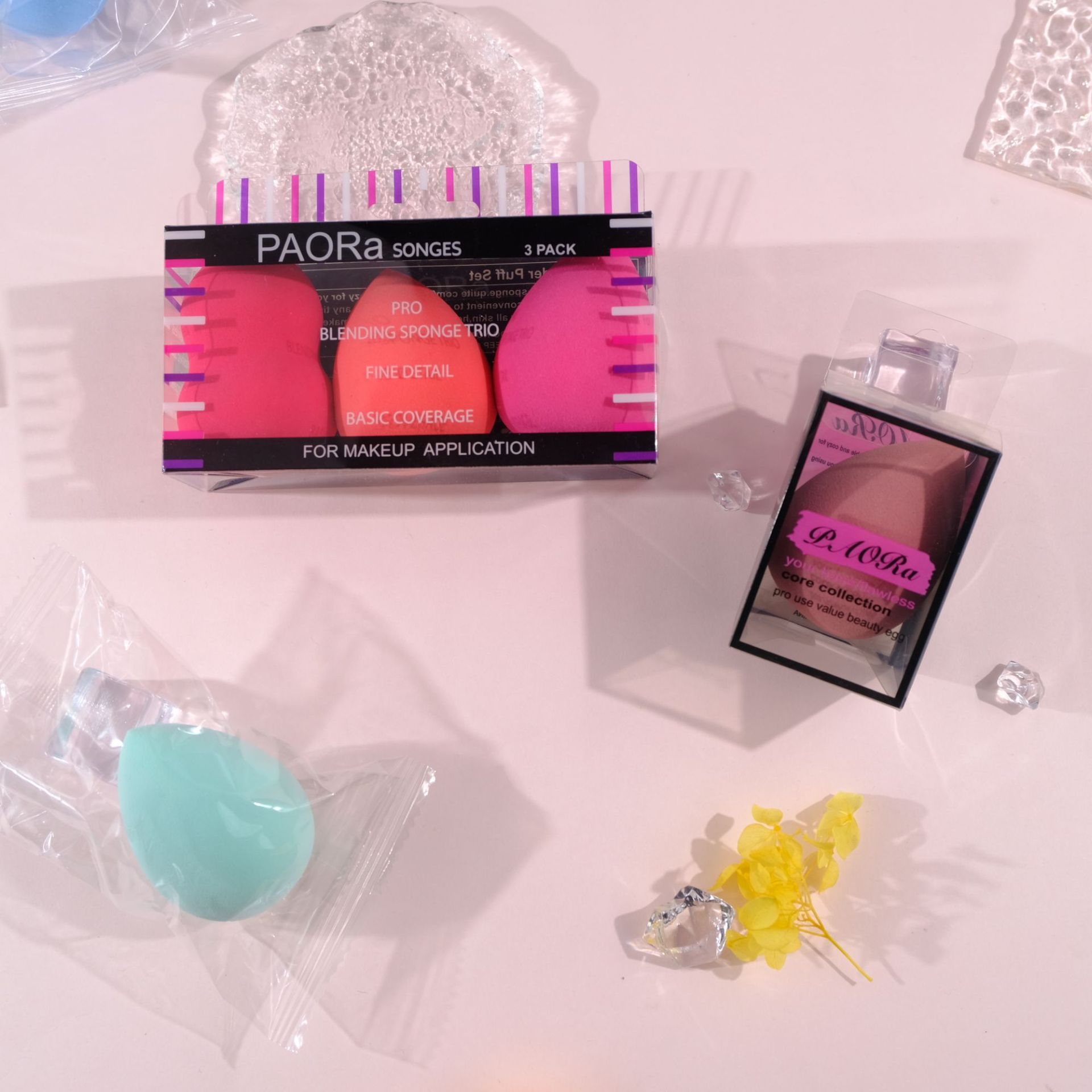 日抛系列非乳胶聚氨酯美妆蛋干湿两用化妆PU海绵彩妆工具跨境热销