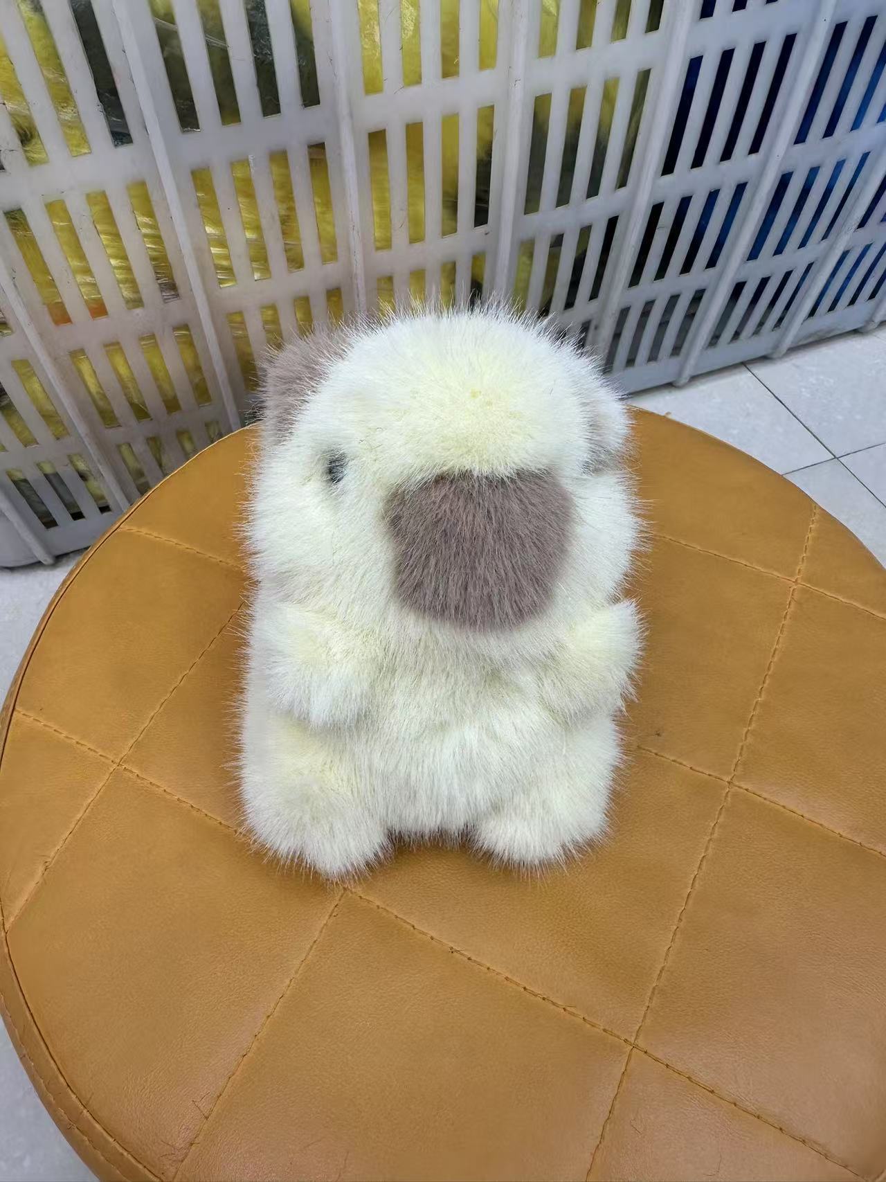 Nuevo espuma espuma capibara colgante muñeca de peluche marmota llavero de automóvil bolso colgante