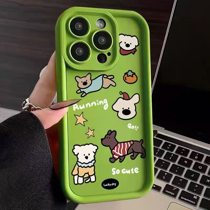 Funda linda para teléfono iphone16pro Apple 15 anti-caída 14 dibujos animados 13promax nuevo 12xr11