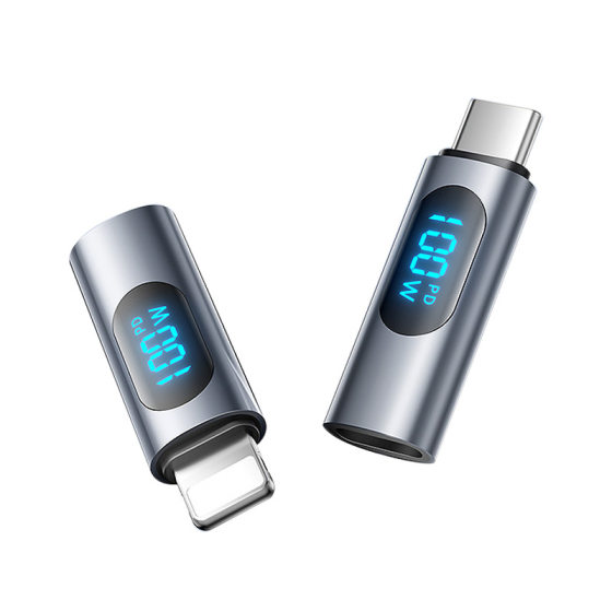The machine hall PD100W fast charging digital display speed measuring converter is suitable for Apple typeC mobile phone adapter