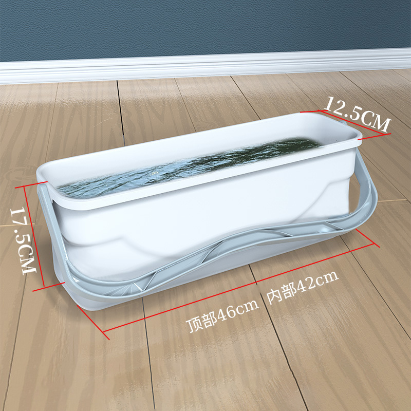 Mop Cleaning Bucket, Rectangular Mop Bucket, Flat Mop, Sponge Mop, Cleaning Bucket, Water Bucket for Home Use