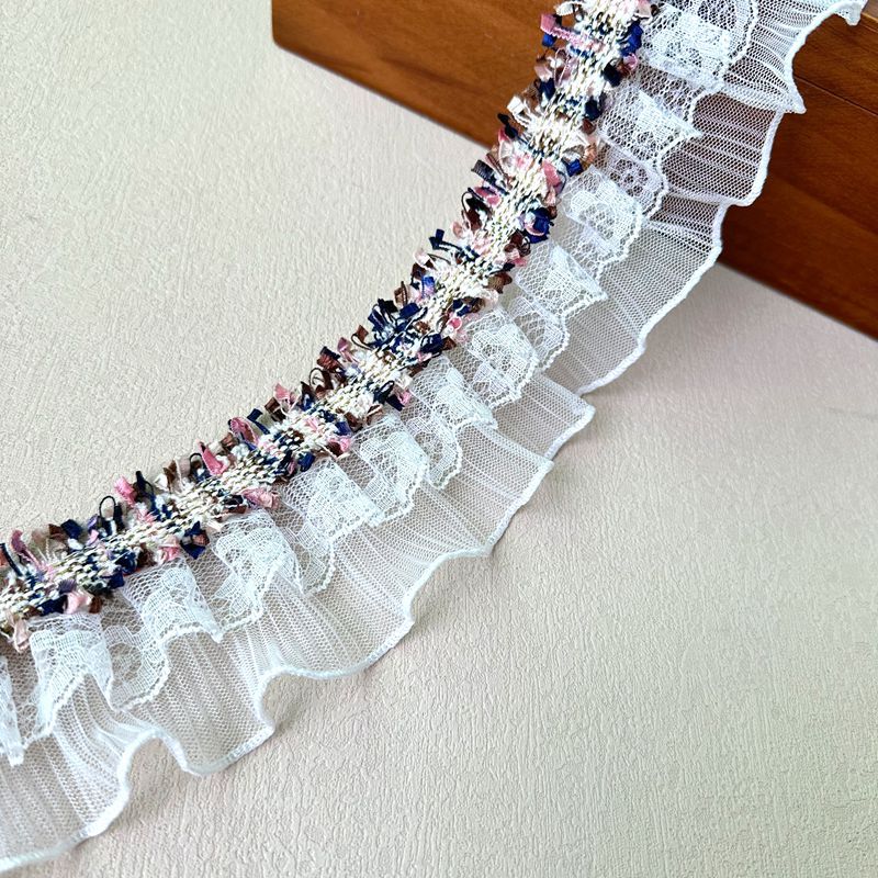 しわ二重レースカーテン飾り材料服装補助材料服とアクセサリーの頭飾り材料バッグ