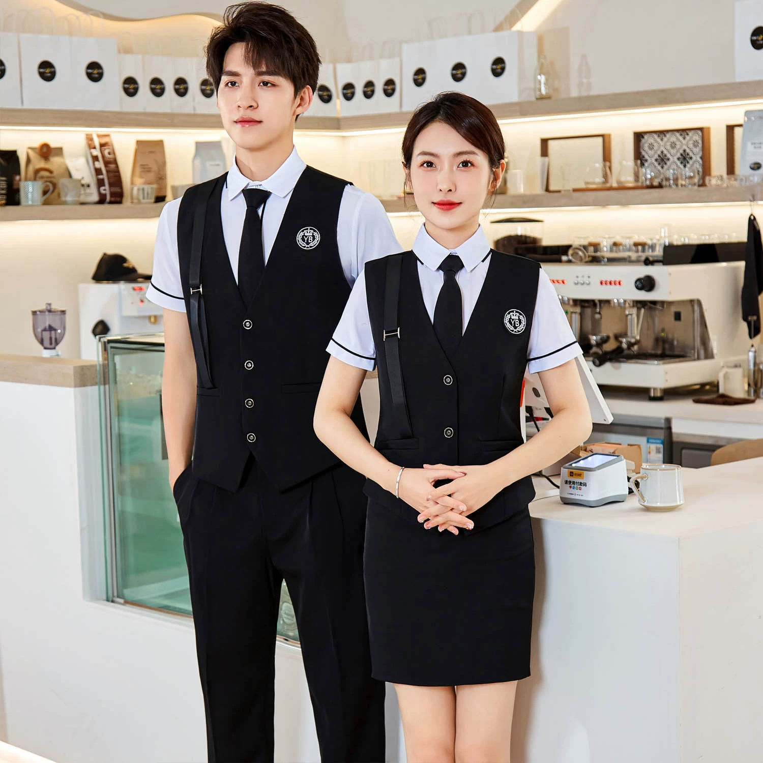 Мужчины и женщины новый профессиональный костюм жилета