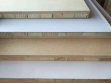 20mm实木门套板 实木芯多种规格多层门套板单白门芯料复合板