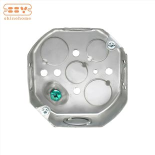 Galvanized Iron Material American Standard Octagonal Switch Junction Box Middle East and South America Market 54151P-Com