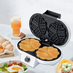 クロスボーダーハート型ワッフルマシン、シングルボードサンドイッチマシン、2スライストースターマシン、朝食マシン、ワッフルメーカー