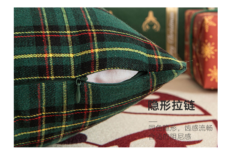 圣诞三色格子抱枕（圣诞景）_06