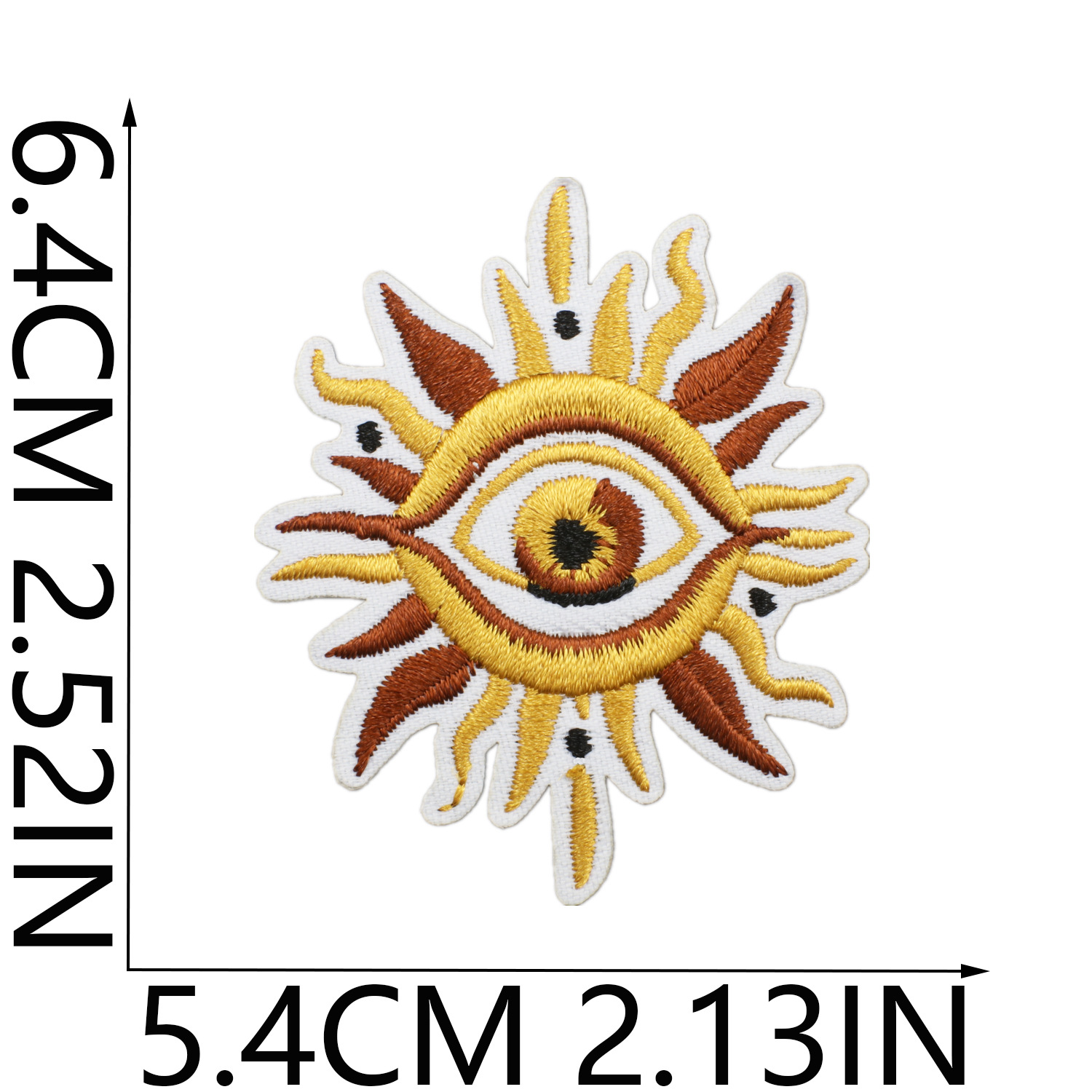 3g Weight Clothing Sticker Patches Classification 1 Piece, 1 Set Quantity Dacron thread Material Sun Pattern Casual, Elegant, Simple Style Style Embroidery Craft 1 Piece 1 Set Casual Elegant Simple Style Sun Dacron Thread Clothing Sticker Patches 12