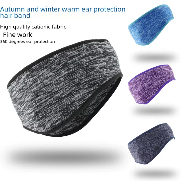 Winter Amazon Explosions Fleece Ear Protection Headband Sports Running and Cycling Warm Cold-proof Headgear Headband