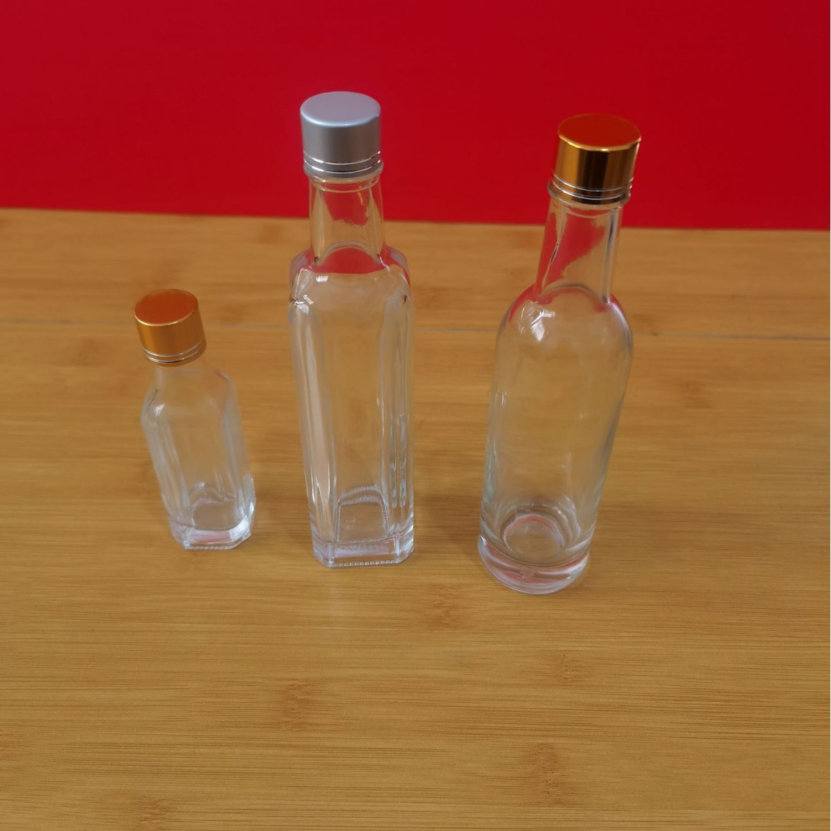 30—100毫升橄榄油瓶 创意小酒瓶 试用装山茶油玻璃瓶烫金瓶盖