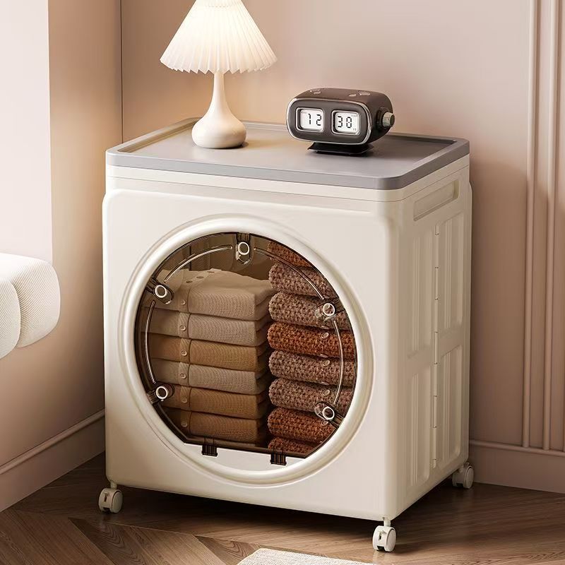 Front-Opening Large-Capacity Clothing and Quilt Storage Cabinet Storage Cabinet Flip-Top Foldable Clothing Storage Box Organizer