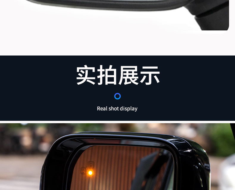 Car rearview mirror small circular mirror 360-degree blind spot aid, reverse assist mirror with suction cup, ultra-clear reflective mirror