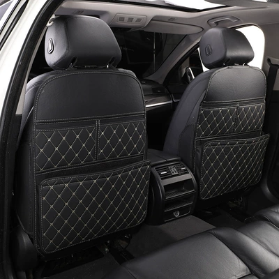 Pad, Children's Rear Seat Car, Chair back anti-kick pad - black-rice-noodles-single-piece
