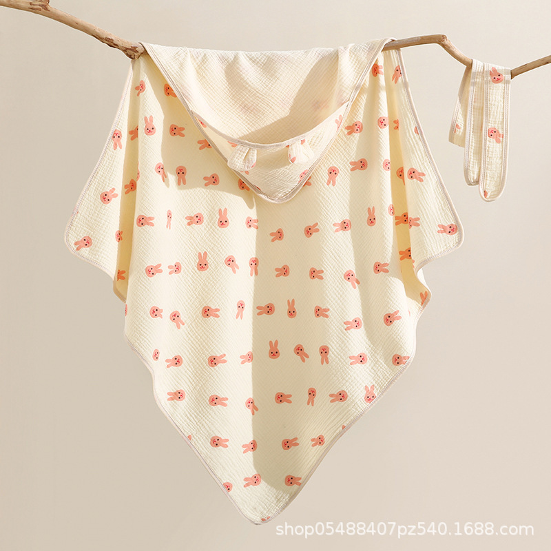 4 층 크레페 쿠션-핑크 토끼 머리