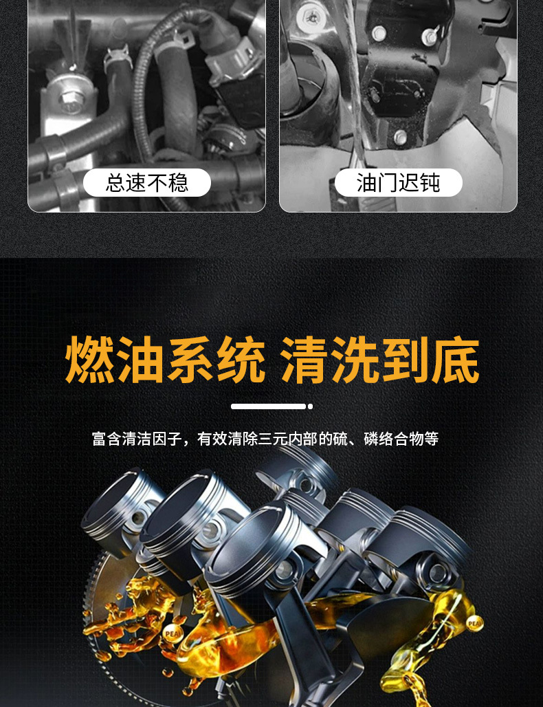 Fuel treasure car engine carbon deposit removal cleaning agent fuel-saving treasure three-way catalyst suitable for maintenance