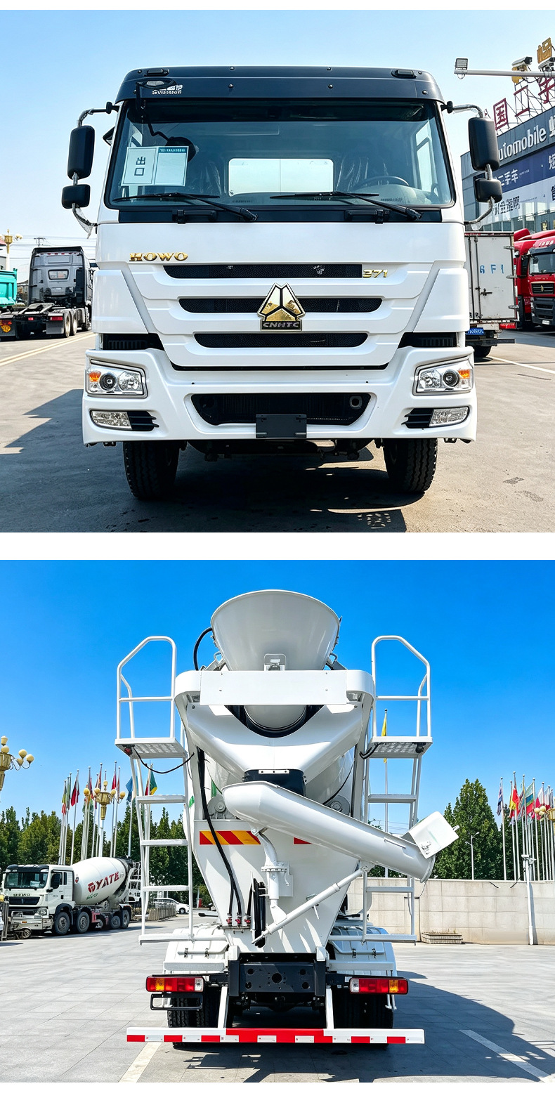 Manufacturer of Cross-Border Chinese Heavy-Duty Truck Howo 12m³ 6X4 Concrete Mixer Tank and Concrete Mixer Truck with Stable Performance