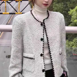 法式小香风短款外套女春秋2025新款高端名媛气质小个子高级感上衣