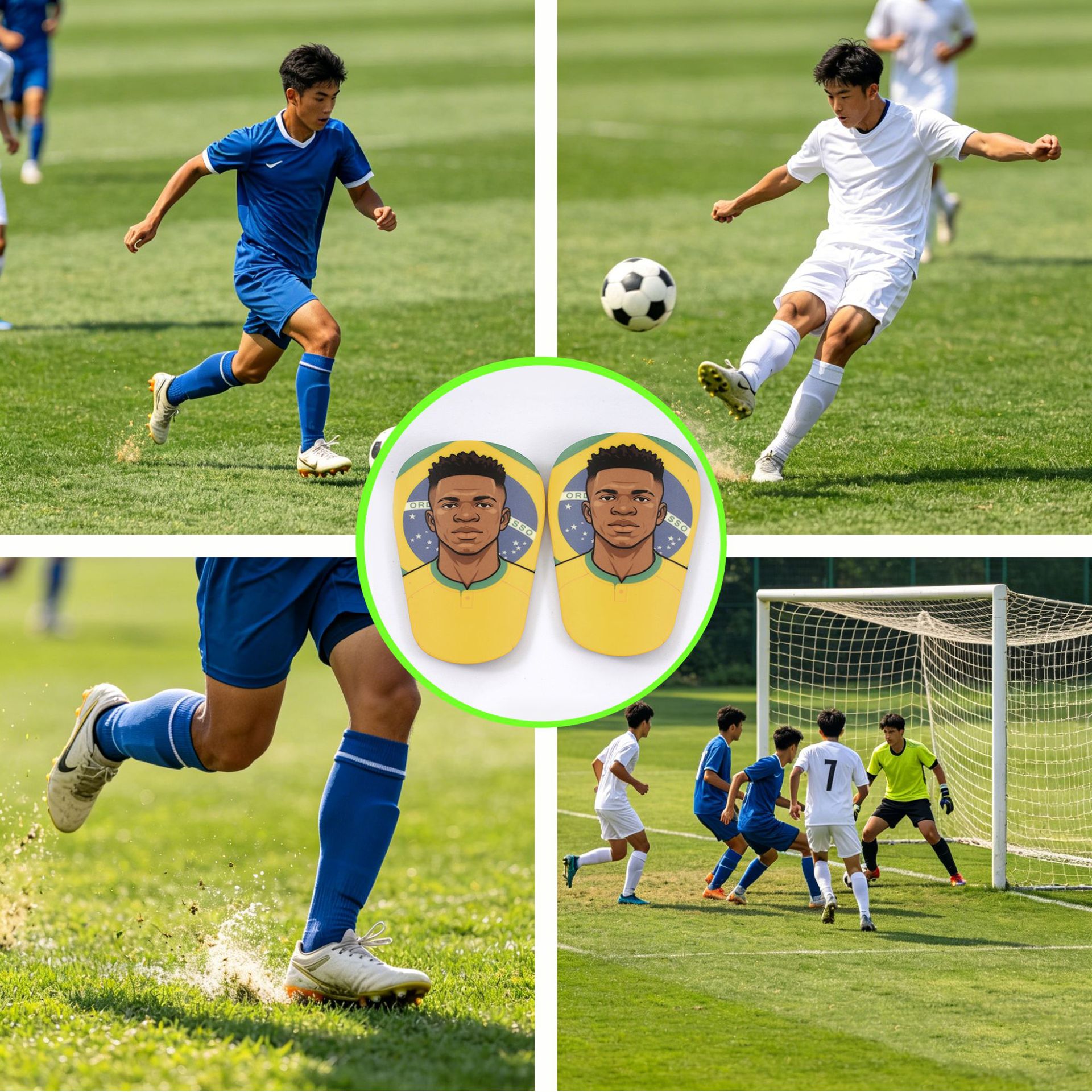 Football Shin Guard Children's and Adult Sports Protection Inserts