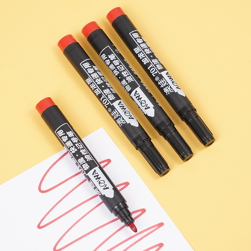 701 marcador de cabeza grande aceitoso concentrado, no se desvanece, no se puede limpiar, bolígrafo a base de aceite de gran capacidad, venta directa de fábrica al por mayor