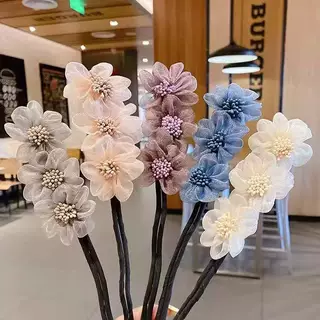 新款盘发器懒人编发神器甜美女友花朵盘发器百搭丸子头扎发神器韩
