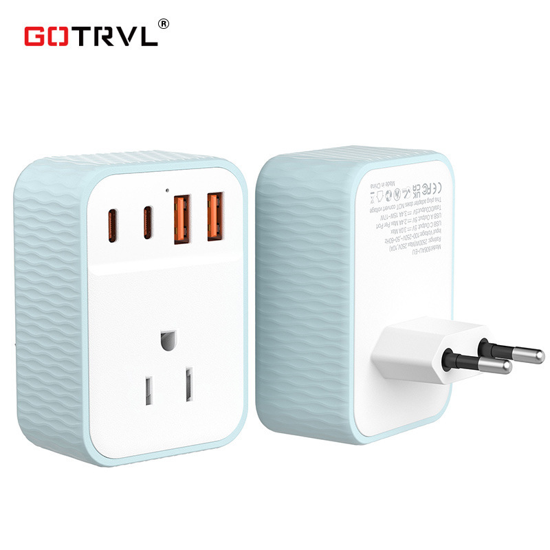 European Standard to American Standard Conversion Plug Uk, Us, Australia, Switzerland, Italy, European Travel Adapter