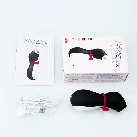 Устройство-щипцы Satisfyer Penguin (Германия) — стимулятор клитора с эффектом сосания для женщин, интенсивная стимуляция
