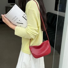 女包新款2025时尚单肩小众手机包百搭马鞍包女式真皮妈妈斜挎小包