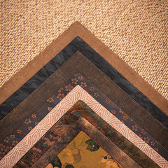 IYR7 Silk Brocade Double-Sided Tea Mat with Dry Foam, New Chinese Zen Style Tea Banner, Dual-Layer Tea Pad