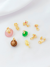 ?�ò���ɫ18K������ʯ�����Y��녹��ӿ۵���diy�ֹ������Ʒ