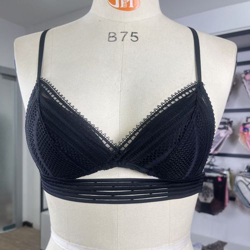 [French underwear] Triangular cup sexy ultra-thin bra without wire rims ultra-thin beautiful back French underwear