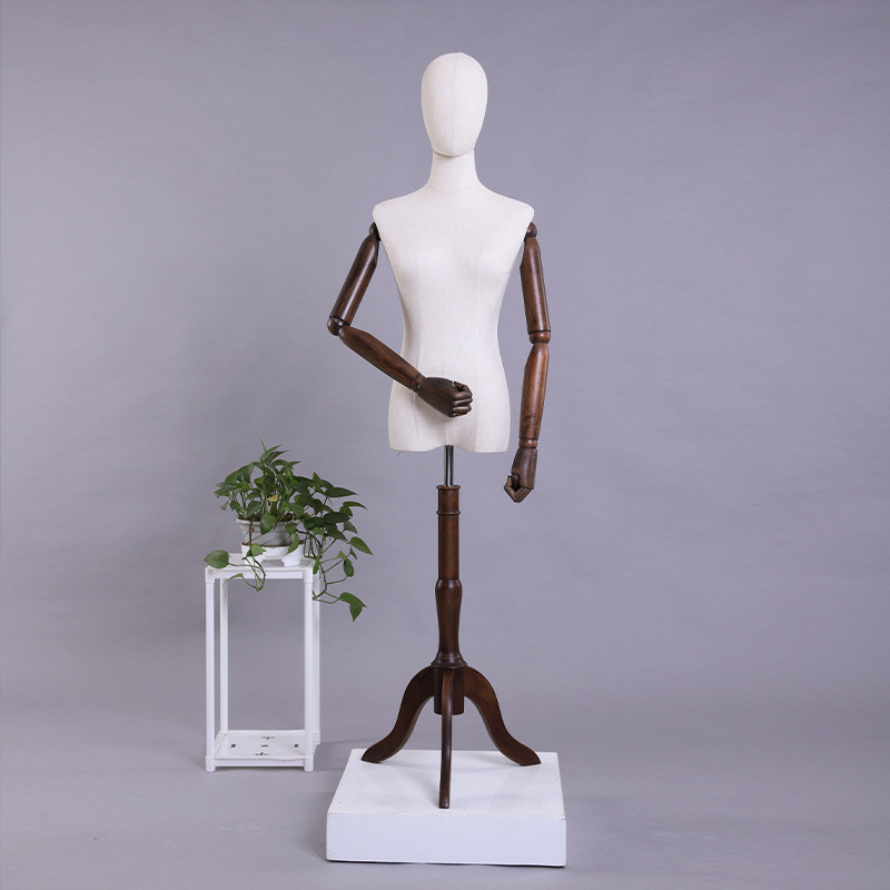 Estilo coreano tienda de ropa modelo apoyos ventana femenina soporte de exhibición mesa de maniquí modelo de ropa de mujer estante antiguo modelo de vestido de boda
