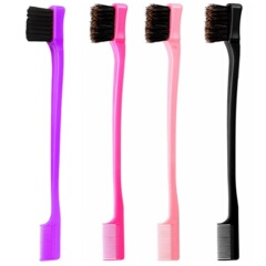 元のメーカーのダブルヘッドの化粧ブラシの眉毛ブラシのまつ毛ブラシのワックスの砕毛の装飾の歯ブラシの染毛ブラシの化粧道具