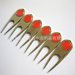 Amazon Golf zinc alloy green grass repair fork Metal golf green fork Make LOGO