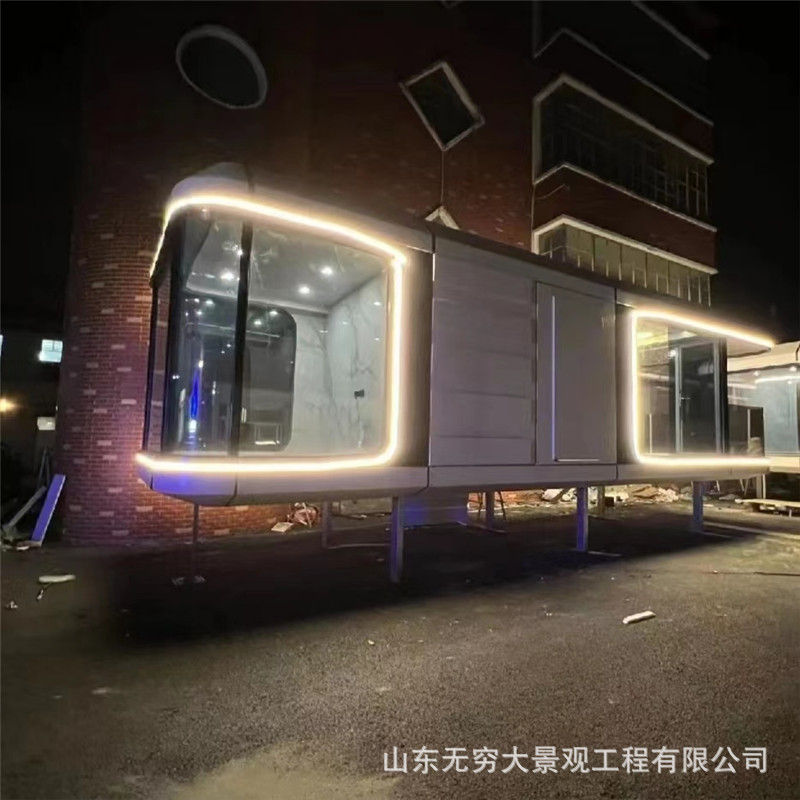 Contenedor B & B Cabina de manzana B & B acampar al aire libre viviendo en cuajo Red B & B cabina cuadrada lugar escénico recepción turística