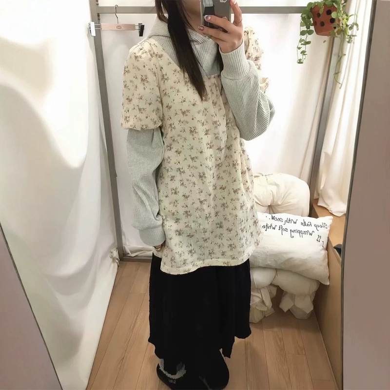 Now Available: H-Style Bow-Tie Floral Plaid Dress, Summer Korean-Style Puff Sleeve Loose Fit Slimming Layered Babydoll Dress Now Available: H-Style Bow-Tie Floral Plaid Dress, Summer Korean-Style Puff Sleeve Loose Fit Slimming Layered Babydoll Dress