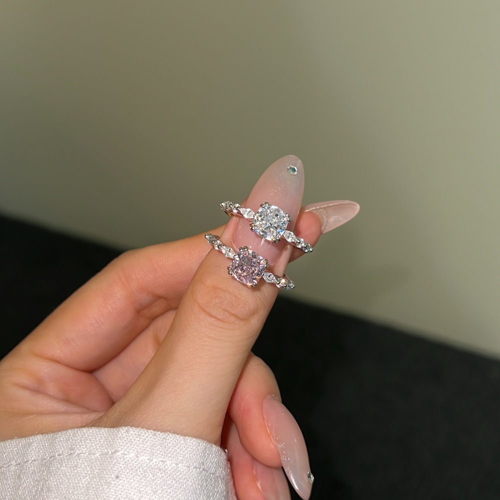 3g Weight Zircon Inlay Material Rings Classification 1 Piece Quantity Daily Occasion 925 Sterling Silver Material Heart Shape Pattern Women's Gender Plating Design Elegant Style 925 Sterling Silver Zircon Heart Shape Rings 925 Sterling Silver Rings 25