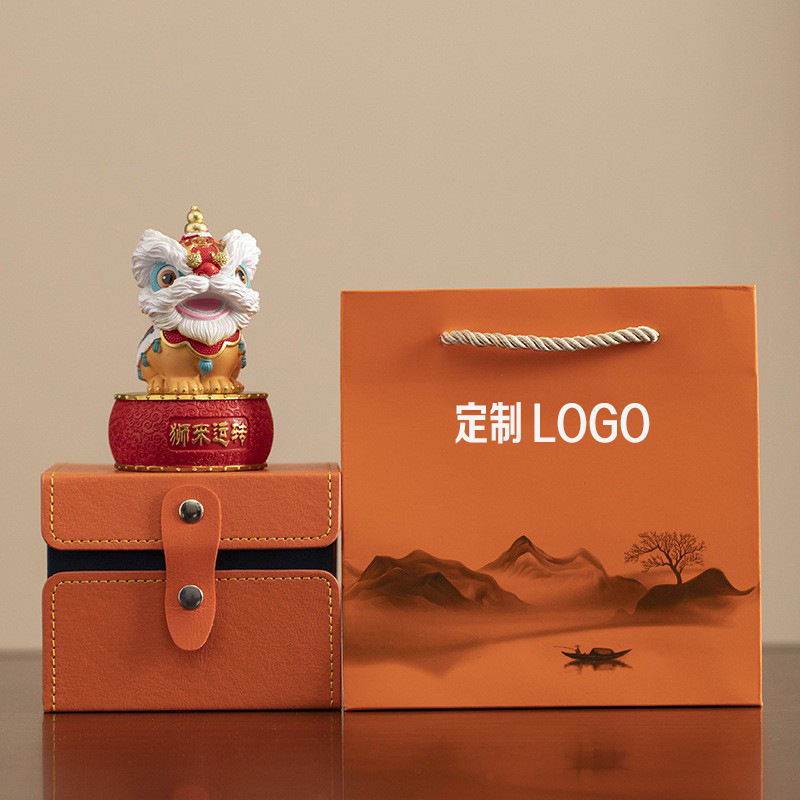 Creative Chinese Style Foshan Lion Dance Corporate Bank Business Event Opening Housewarming Crafts Souvenir Birthday Gift