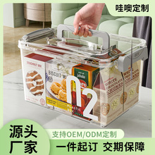 【哇噢】透明手提收纳箱大容量加厚款整理箱玩具收纳盒杂物储物箱