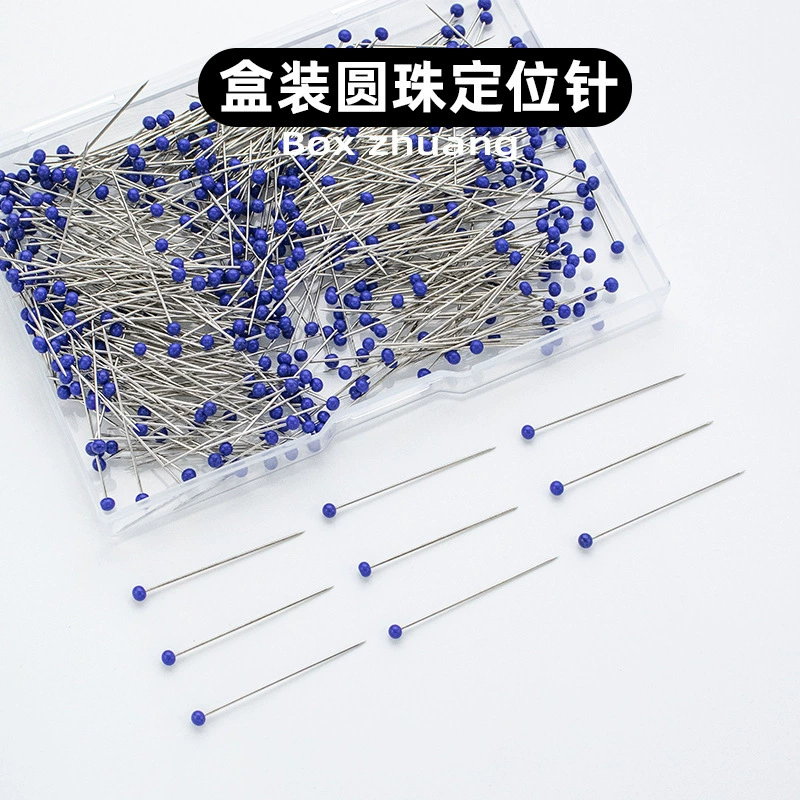 Цветные стеклянные булавки с головкой 38 мм, перламутровые, в коробке, для драпировки и крепления одежды, 500 штук, стеклянные булавки с большой головкой, жемчужные булавки.