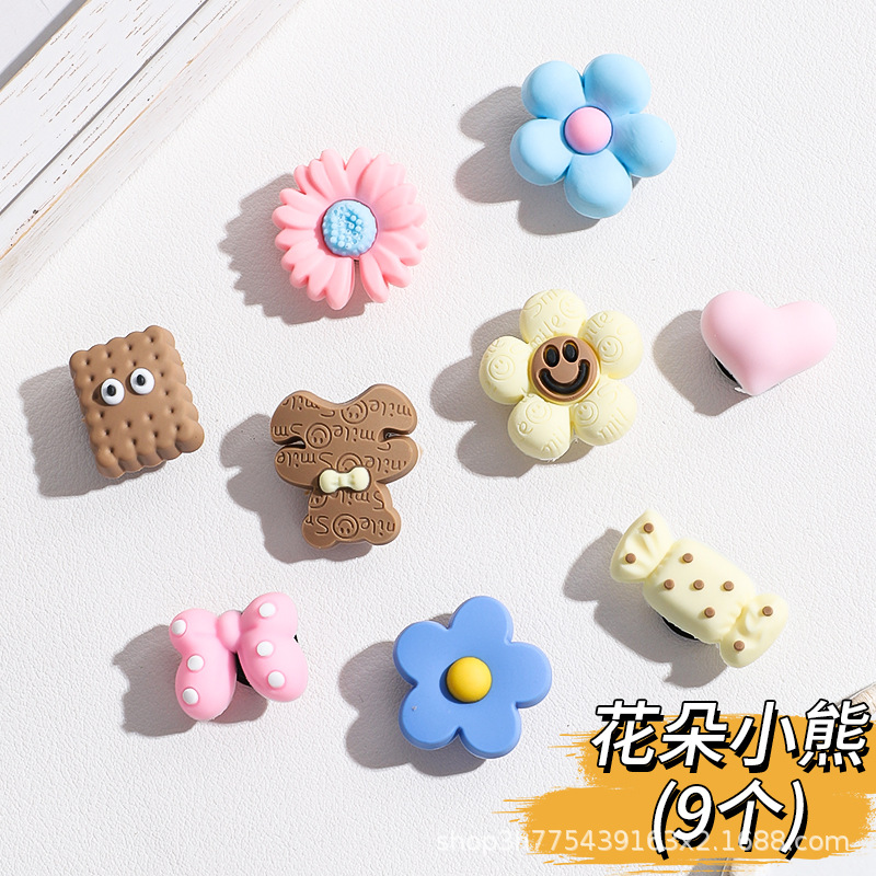 Nezha 多用途 DIY アクセサリー装飾取り外し可能な下駄バックル靴の花