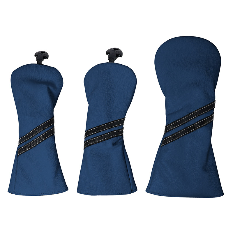 Nuevo Golf Club cubierta de rayas verticales Golf poste de madera cubierta pu cubierta de tapa de golf impermeable al por mayor