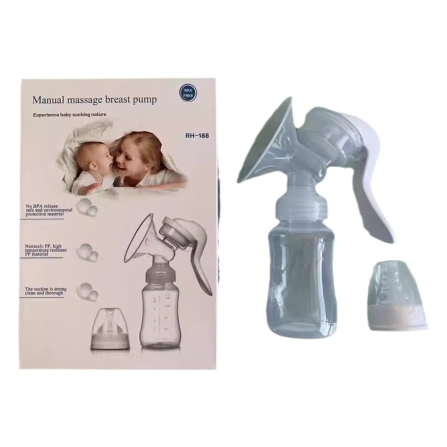 Bomba de mama manual de succión grandes suministros de maternidad máquina de ordeño extractor de leche