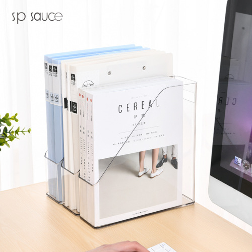 Desk folder storage rack file box creative multi-column data file storage column file rack