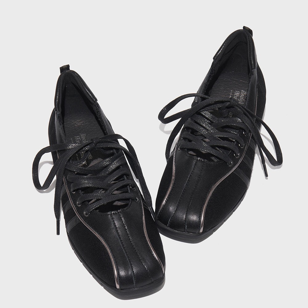 2024 Rockfish Mary Jane Korean niche square toe cross strap ballet shoes machine sports_voghion.com