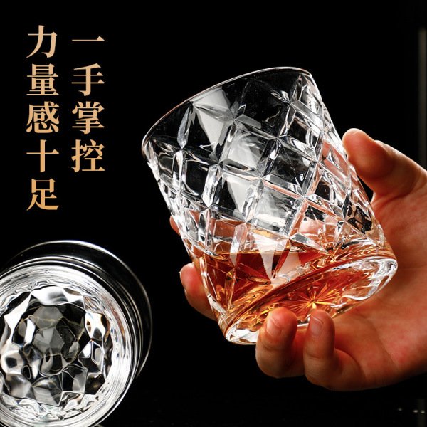 Crystal wineglass for whiskey